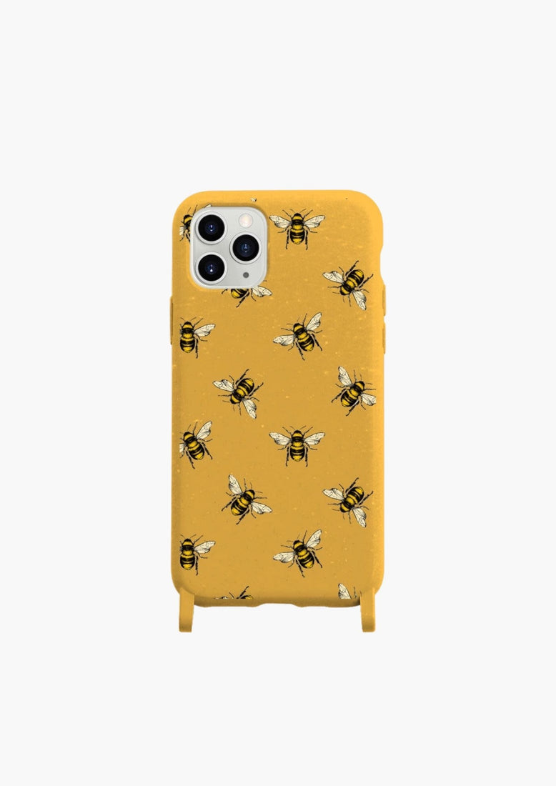 Eco-Friendly iPhone 11 Lanyard Case - Bees - Pela Case – Natch